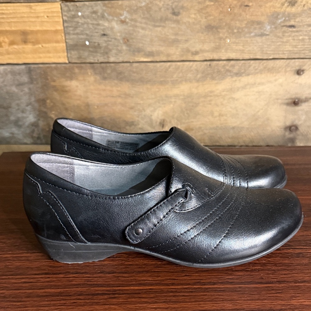Dansko Black Franny Leather